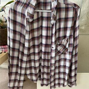 Anthropologie Multicolor Plaid Shirt